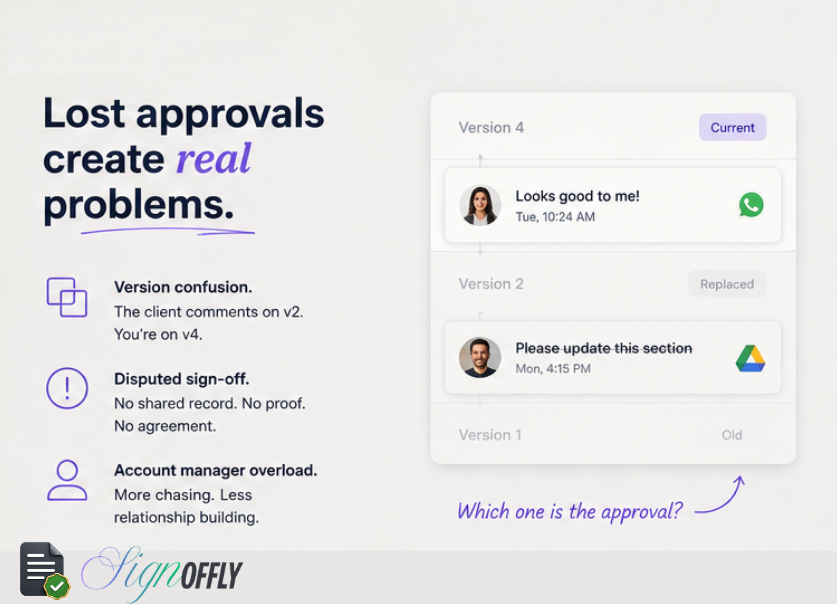 How a structured client approval workflow replaces scattered channels